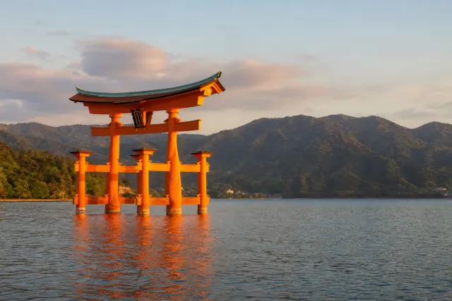 The floating torii gate at Miyajima